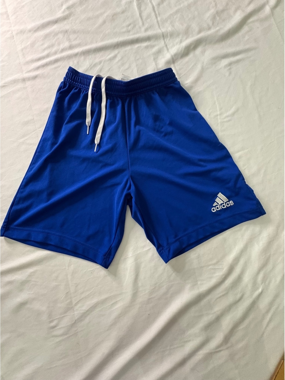 Adidas blue athletic shorts